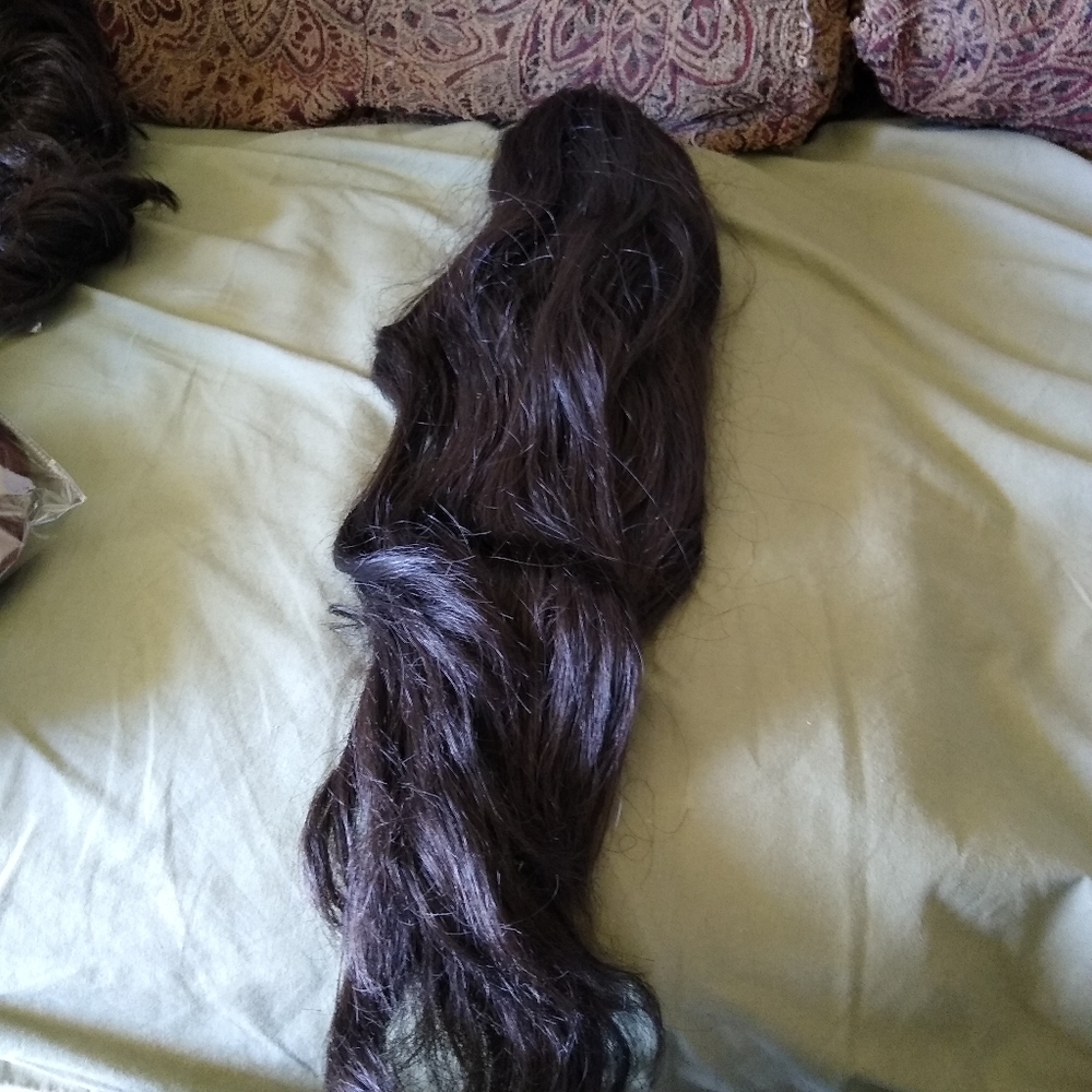 Banana clip ponytail extension.